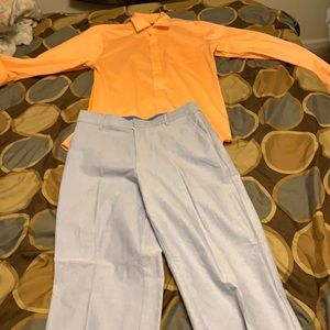 Pink and blue style outfit